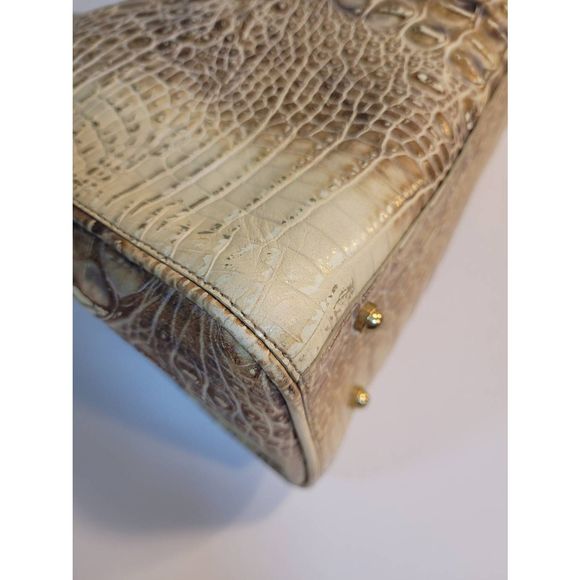 Brahmin Tan Croc-Embossed Shoulder Bag - Picture 9 of 16